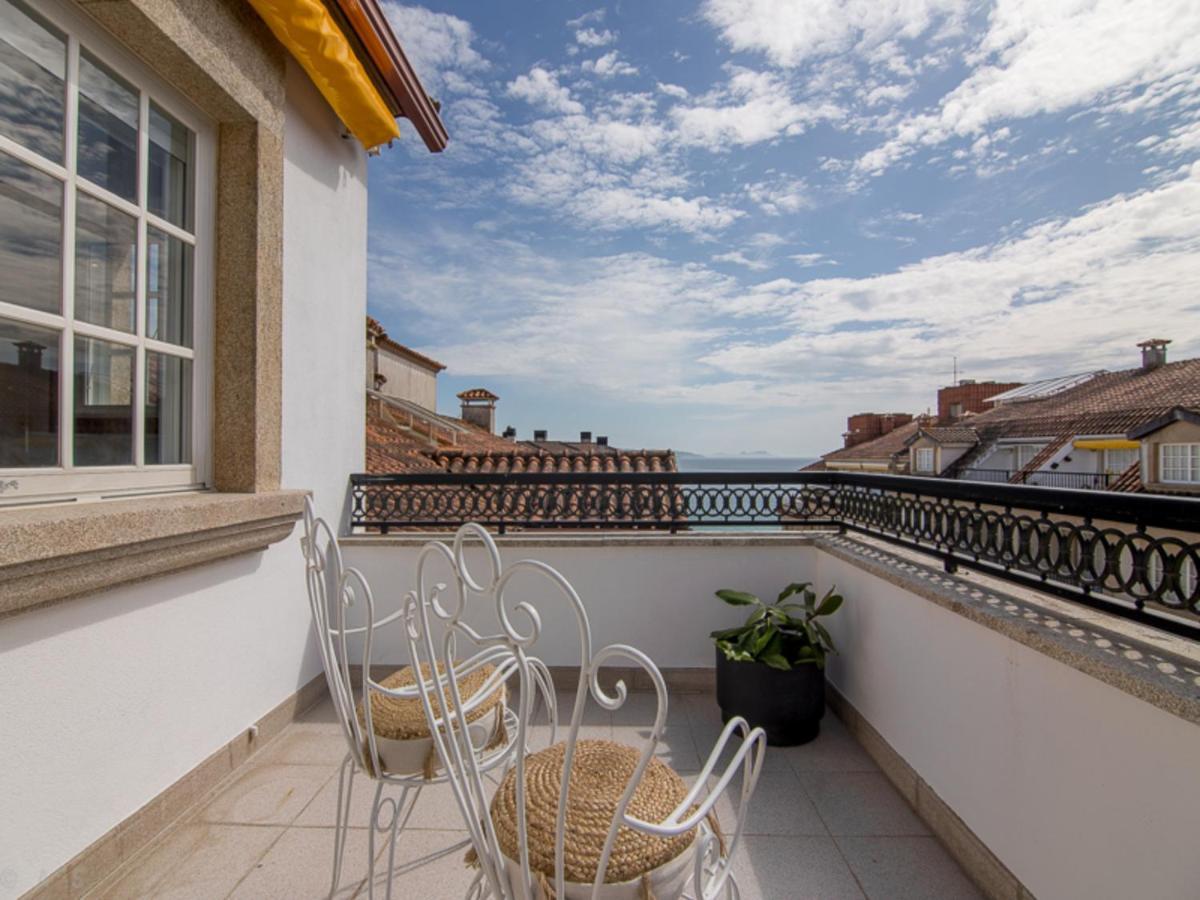Desconectaengalicia Atico Vidal Rocha, Terraza Y Vistas Lägenhet Sanxenxo Exteriör bild